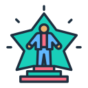 Estudiante sonriendo y hablando con seguridad, simbolizando la pérdida del miedo